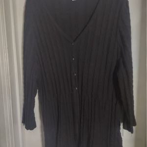 Brown Flowy Cardigan